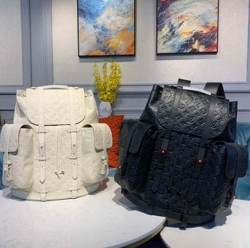 Louis Vuitton Christopher Backpack 48cm Monogram Empreinte Canvas Spring/Summer Collection M53287 Noir