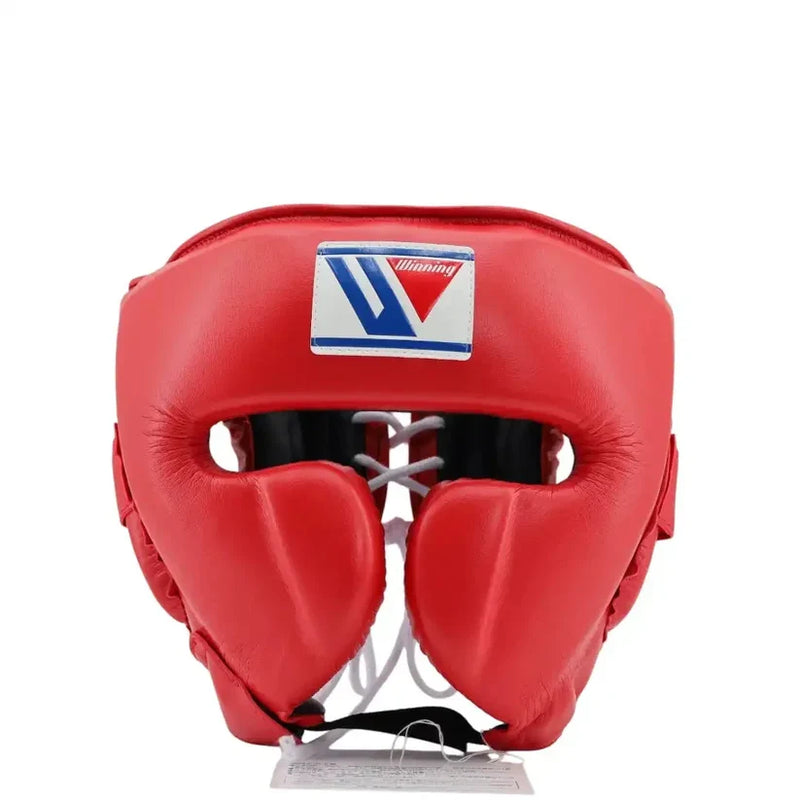 UKmets Red Cheek Protector Boxing Headgear