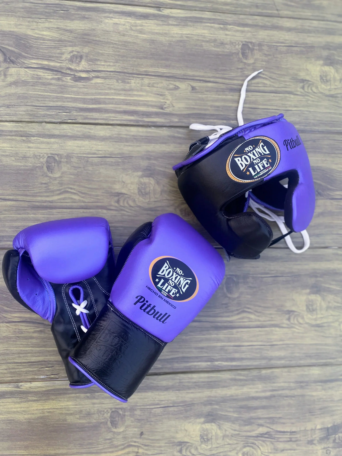 UKmets Purple & Black Boxing Sparring Set: Gloves, Headgear & Groin Guard