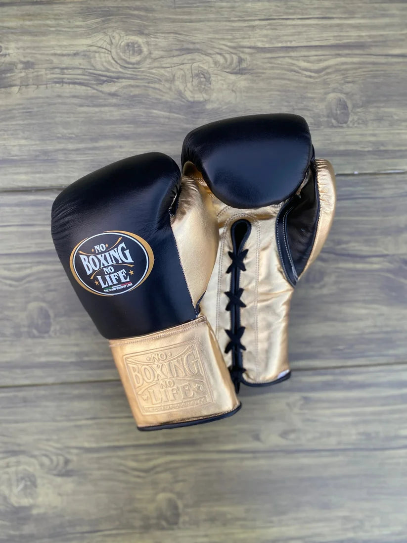 UKmets Black & Gold Boxing Sparring Set: Gloves, Headgear & Groin Guard